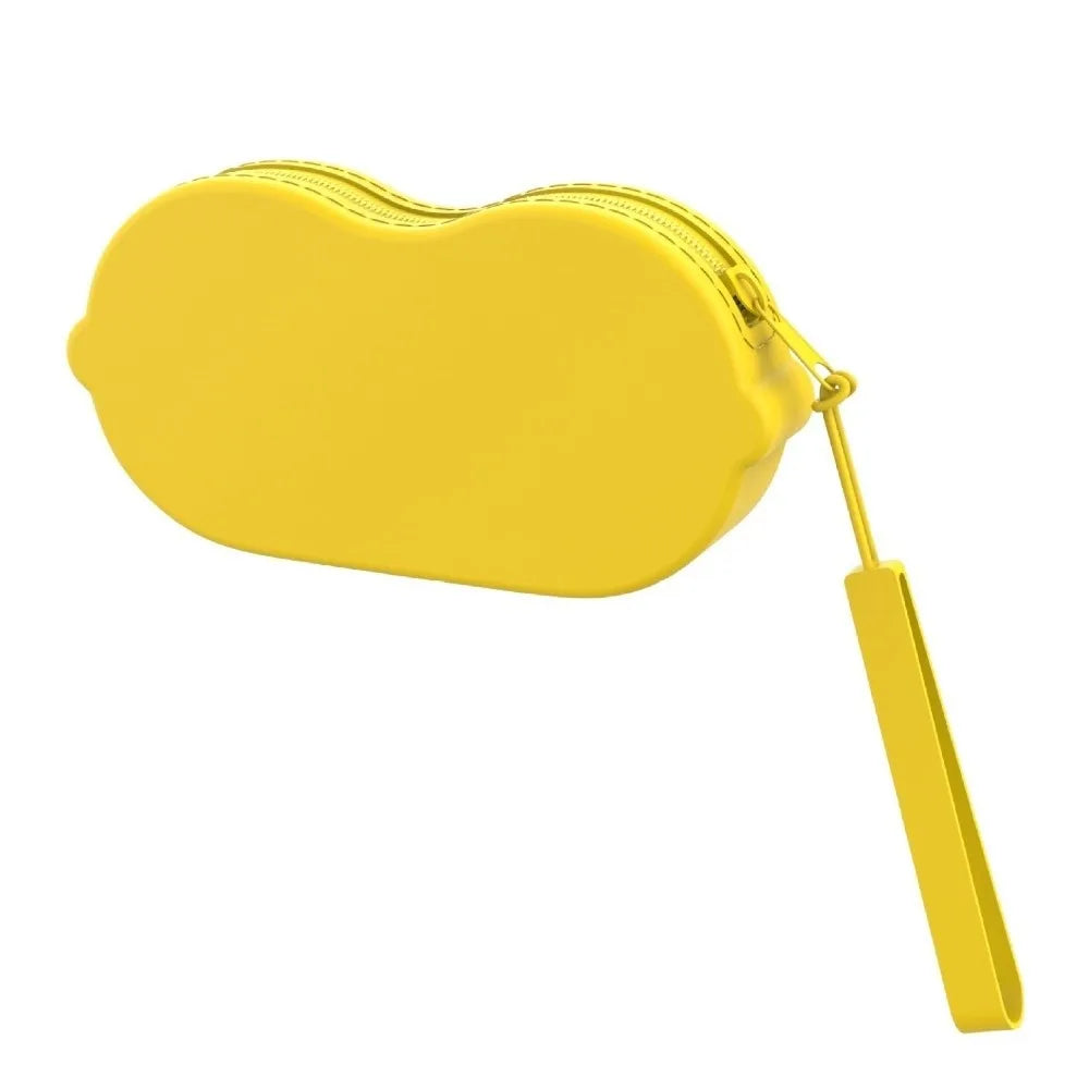 Silicone Sunglasses Case with Lanyard & Zipper – 12 Colors Eyeglass Case PLUSH Yellow