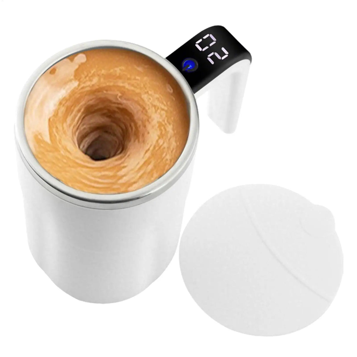 Electric Self Stirring Coffee Mug with LCD Thermometer 380ml Self Stirring Mug PLUSH