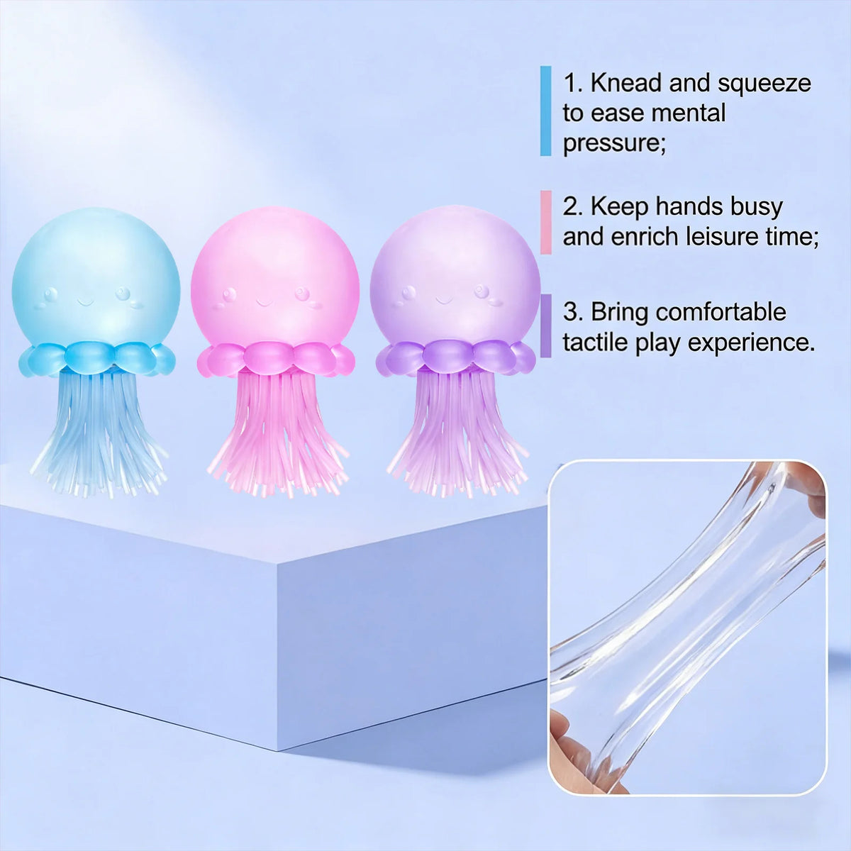 Jellyfish Squishy Sensory Toy – Slow Rebound Squeeze Fidget Ball Squishy Fidget Toy PLUSH