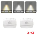 Motion Sensor LED Night Light – 3 Modes, EU/US Plug LED Night Light PLUSH 2 PCS US