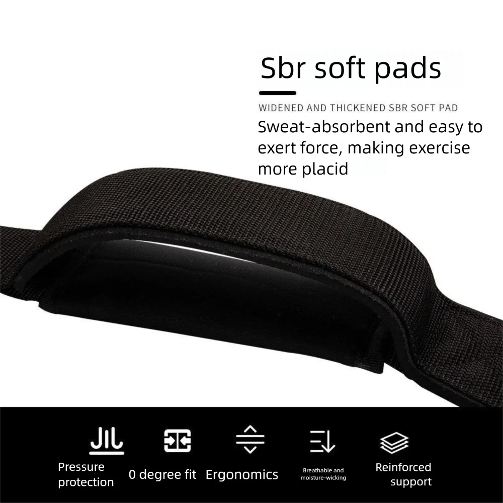 Tricep Pull Down Rope – Anti-Slip Neoprene Foam Grip Cable Rope Attachment PLUSH