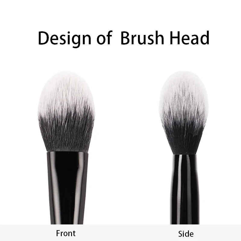 KVD No. 25 Blush Brush – Soft Synthetic Hair Black Handle Makeup Blush Brush PLUSH