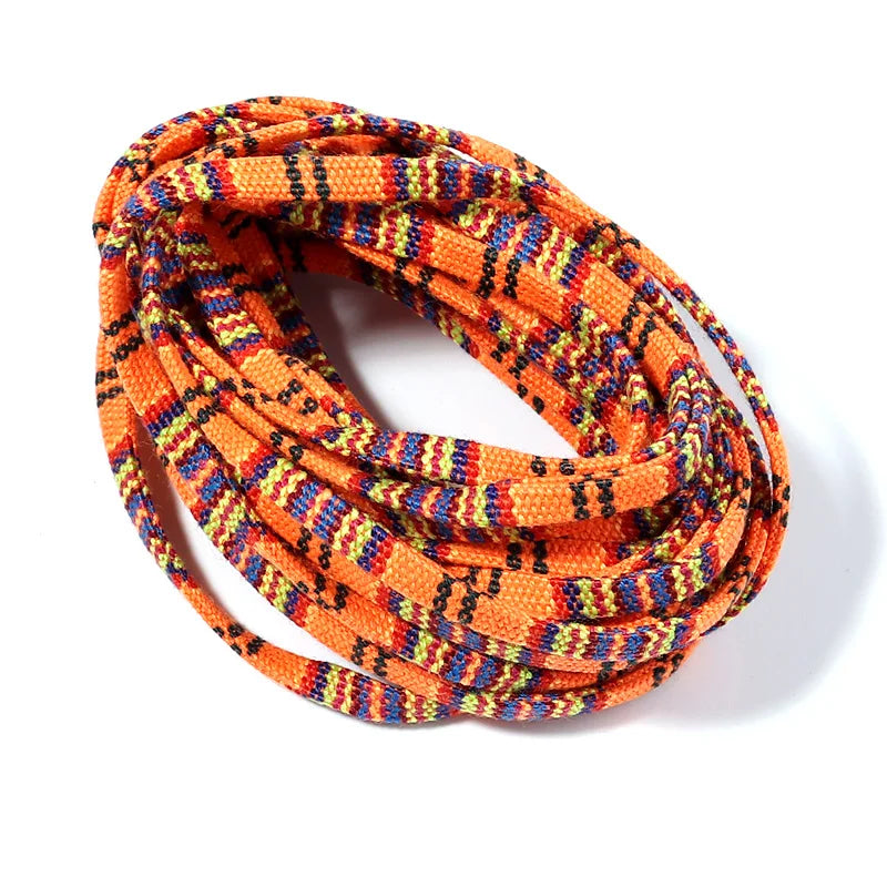 5 Yards 5mm Ethnic Woven Cotton Cord – Macrame & Bracelet Rope Craft Cord PLUSH orange 5mm