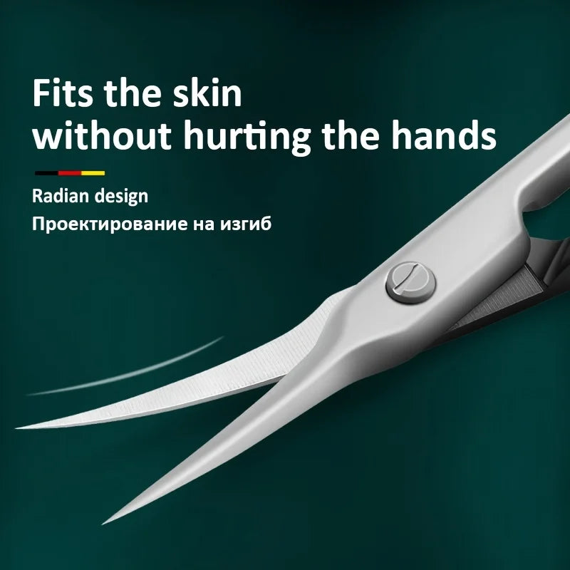Stainless Steel Cuticle Scissors – Nail & Dead Skin Trimmer Cuticle Scissors PLUSH