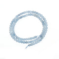 Natural Aquamarine Stone Beads – Blue Round Spacer Beads DIY Gemstone Spacer Beads PLUSH 4mm