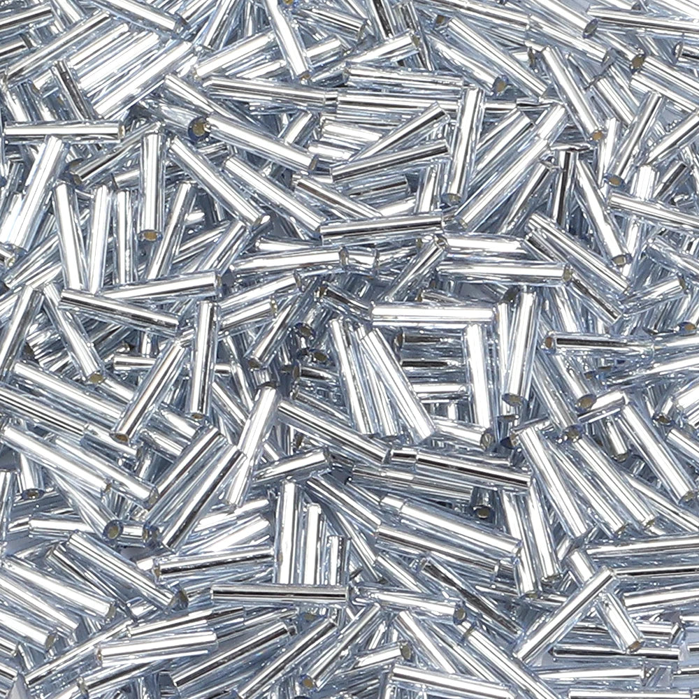 Silver Filled Glass Tube & Seed Beads 10g – DIY Jewelry Making Jewelry Making Beads PLUSH silver gray 10g