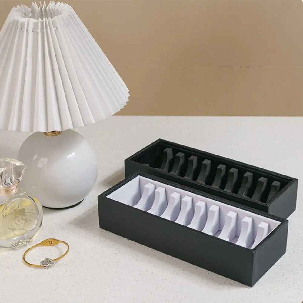 10/40 Slot Bracelet Storage Tray | PU Leather Bangle Organizer Jewelry Storage Tray PLUSH