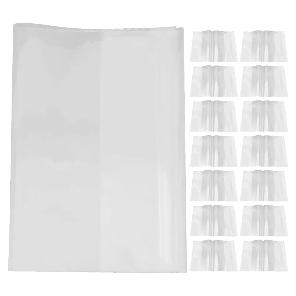 20pcs Clear Plastic Book Cover Protectors – Hardcover Sleeves Book Cover Protectors PLUSH