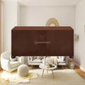 420D Oxford Waterproof Pool Table Cover | Full Enclosure Pool Table Cover PLUSH KhakiCoffee