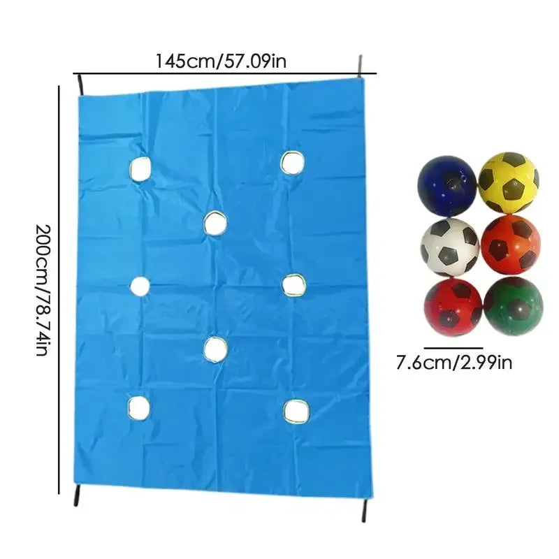 Hole Tarp Game Mat – Team Building Cooperative Group Activity Team Building Game Mat PLUSH Blue