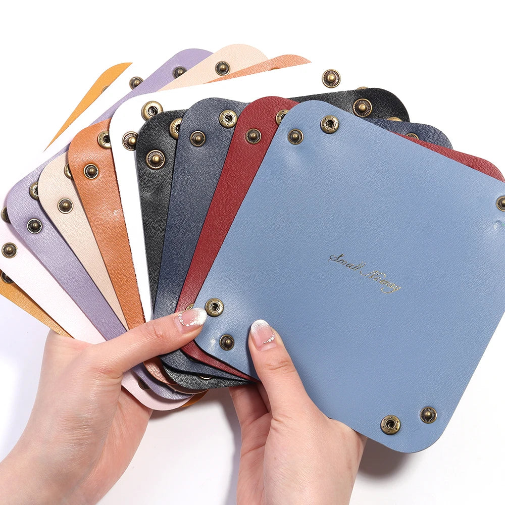 Foldable PU Leather Desktop Tray – Jewelry & Key Organizer Desktop Storage Tray PLUSH
