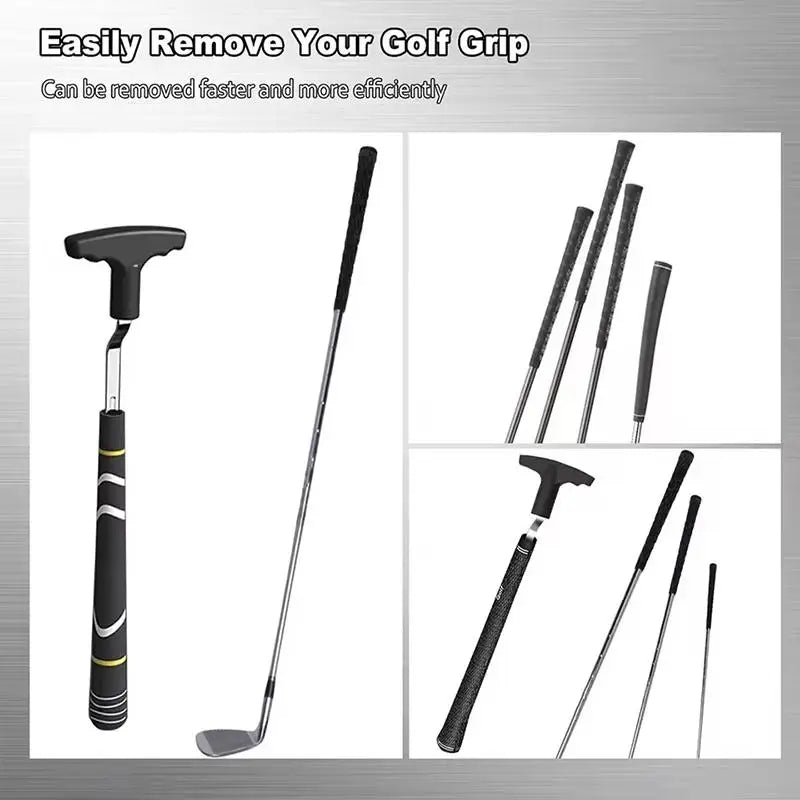 V-Groove Golf Grip Remover Tool | Reusable Club Maintenance Golf Grip Remover PLUSH