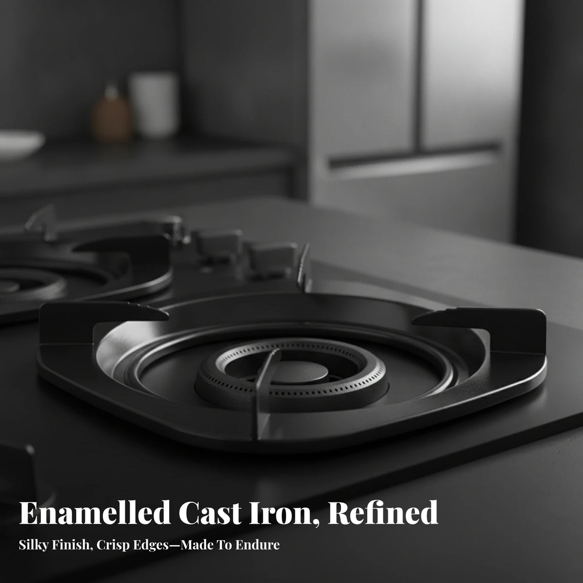 Heavy-Duty Iron Cooktop Burner Stand with Square Frame Burner Stand Rack PLUSH