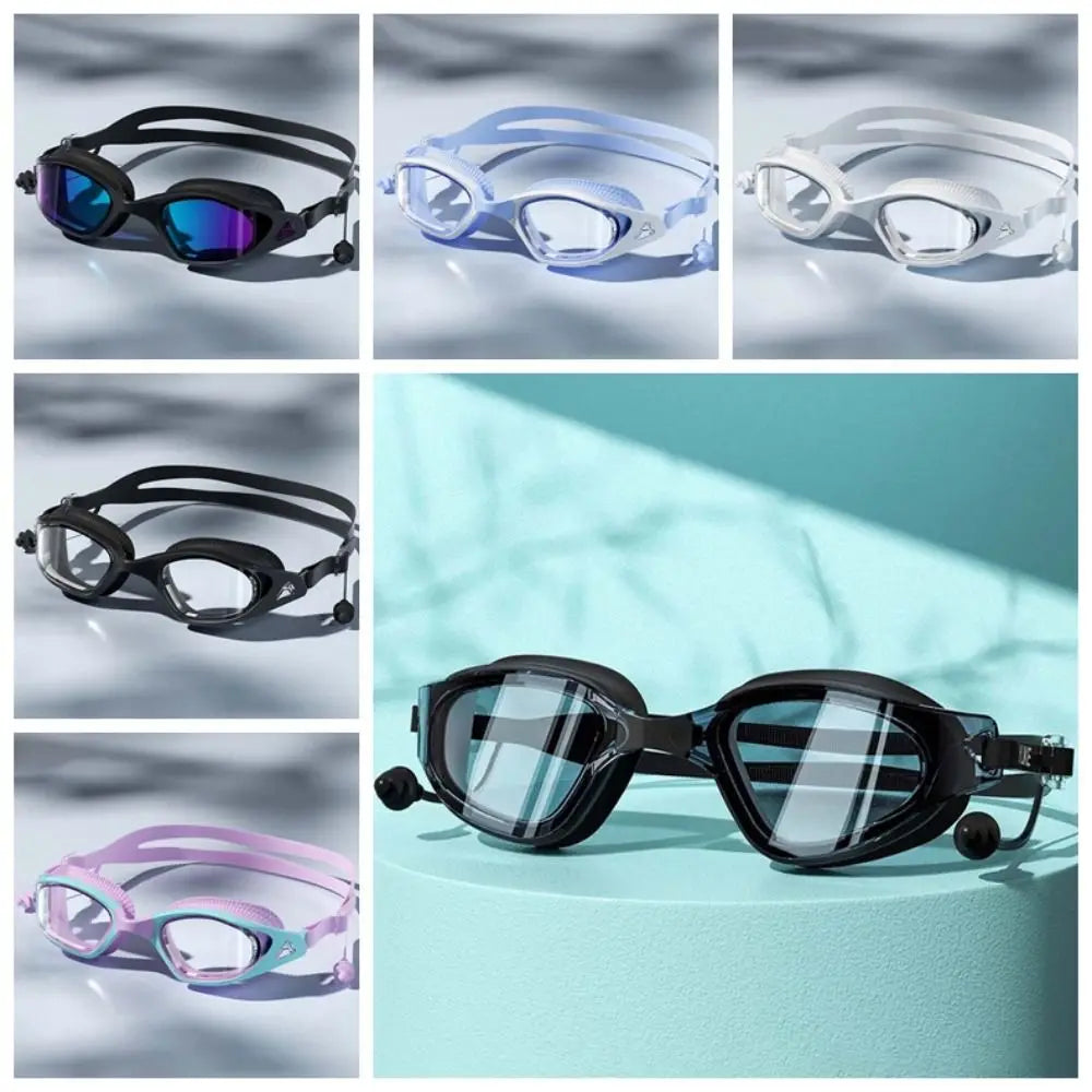 Waterproof Swimming Goggles | Big Frame, Anti-Fog, 3D Fit Swimming Goggles PLUSH