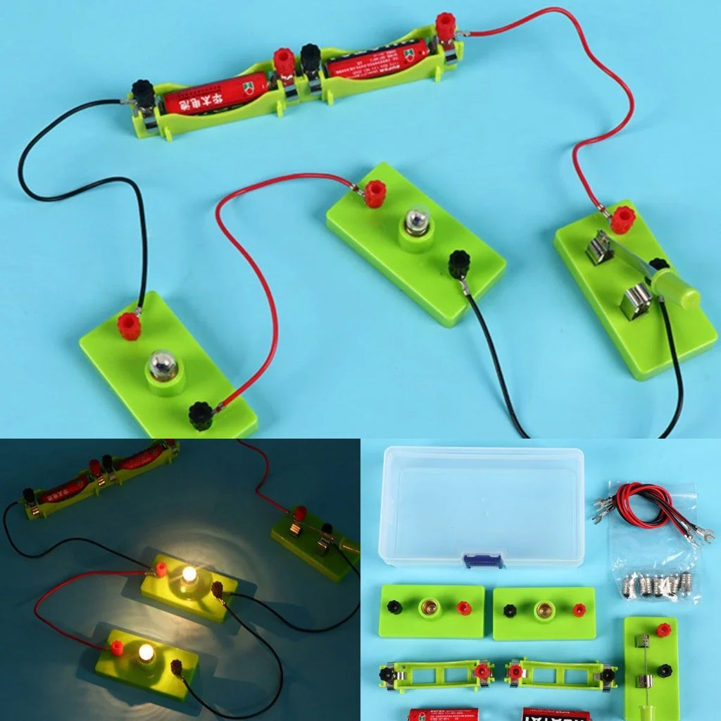Kids Circuit Electricity STEM Learning Kit – DIY Physics Ages 6–12 STEM Science Kit PLUSH