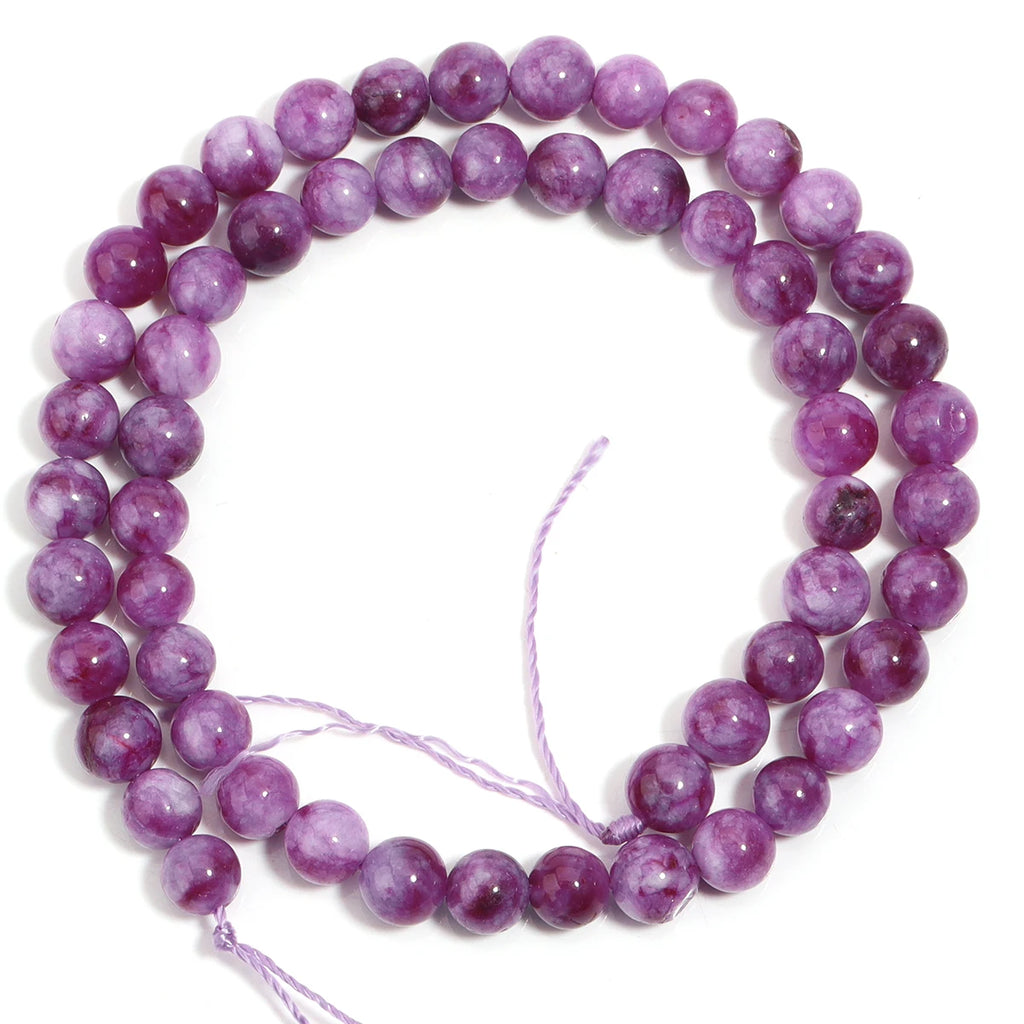 Natural Purple Lepidolite Stone Beads | DIY Jewelry Making Natural Stone Beads PLUSH 6mm