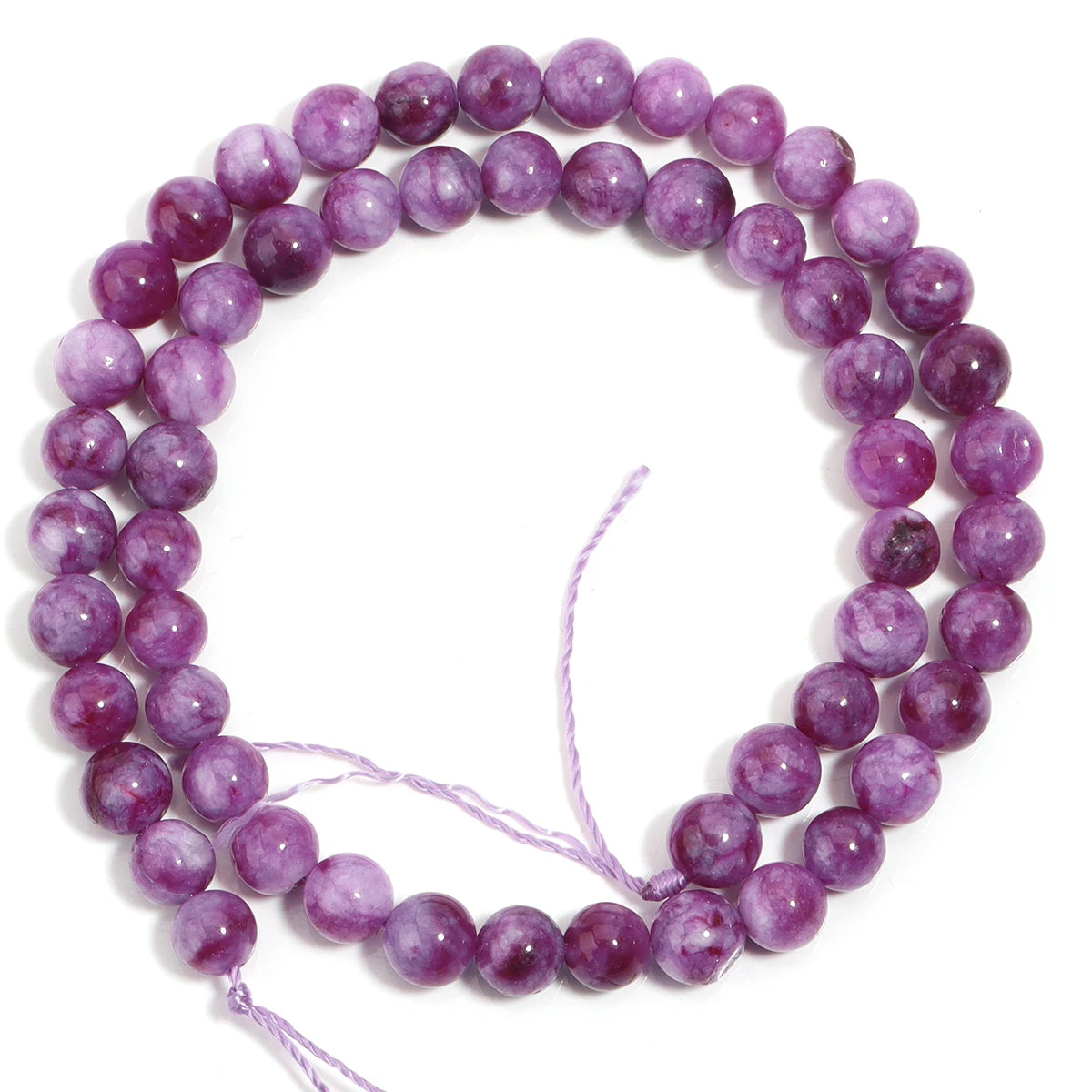 Natural Purple Lepidolite Stone Beads | DIY Jewelry Making Natural Stone Beads PLUSH 6mm