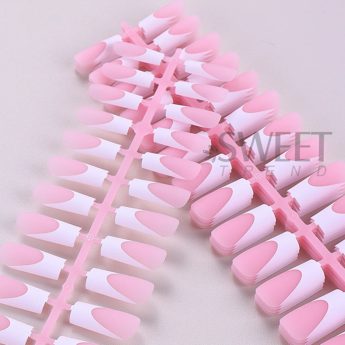 150/160pcs Matte Press On Nails Nude Pink French Tips Press On Nail Tips PLUSH