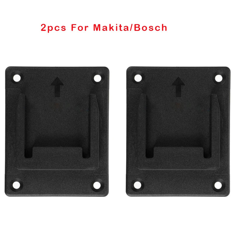 2pc 18V Battery Wall Mount Holder Rack – Makita Bosch Milwaukee Battery Wall Mount Holder PLUSH For Makita Bosch China Mainland