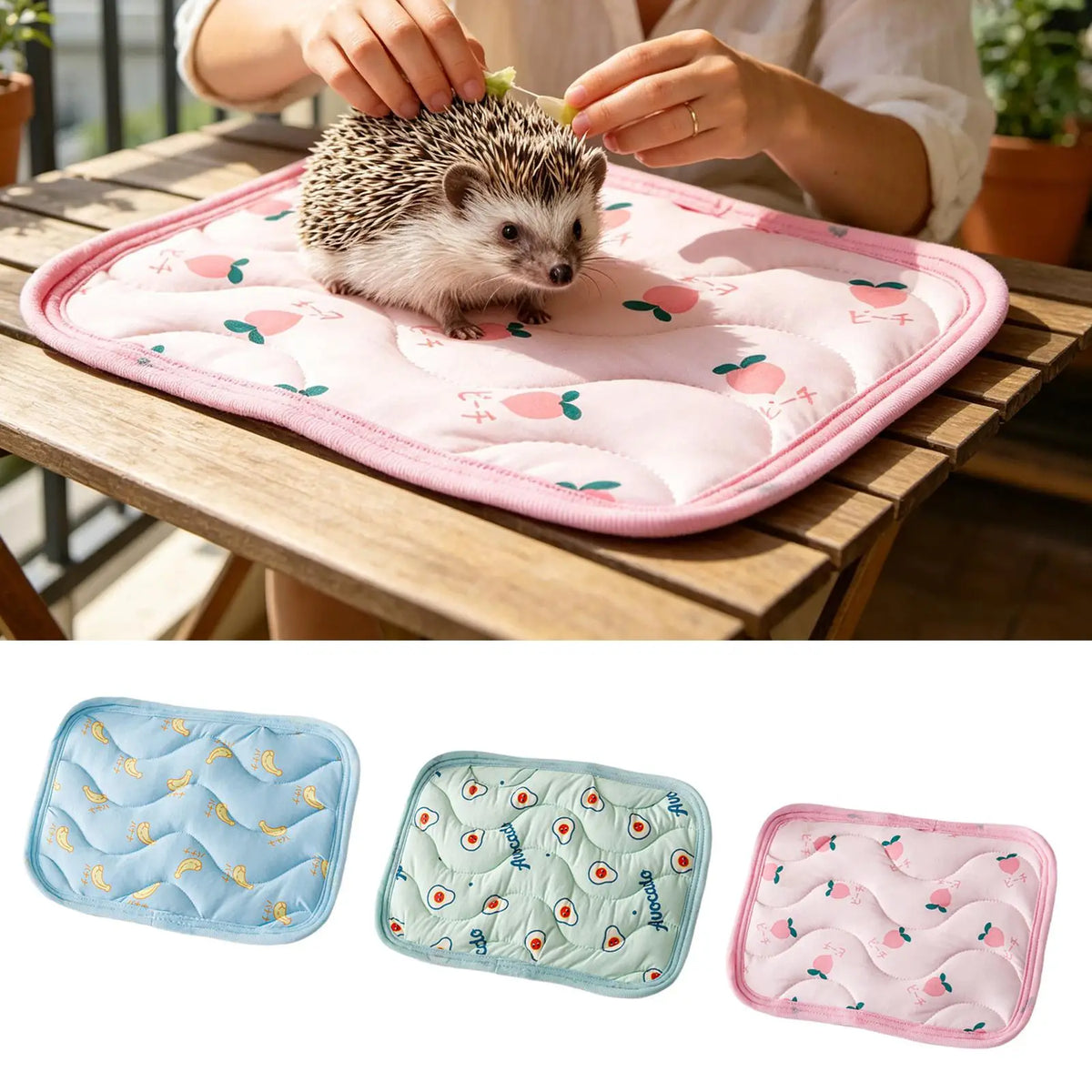 Pet Cooling Mat for Small Dogs & Cats – Summer Ice Pad Pet Cooling Mat PLUSH