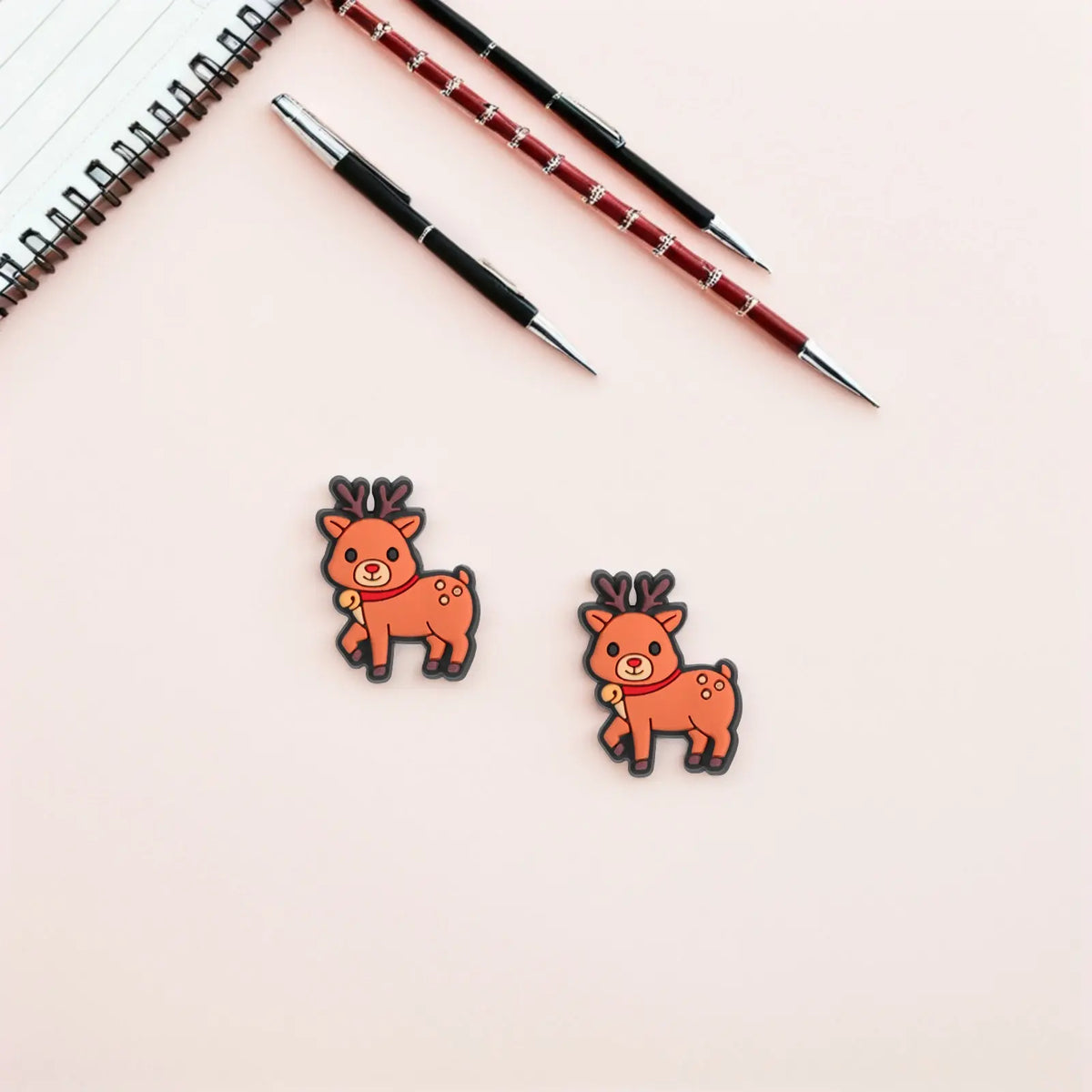 20pcs Christmas Reindeer Pencil Clip Toppers | Classroom Prizes Pencil Clip Toppers PLUSH Default Title