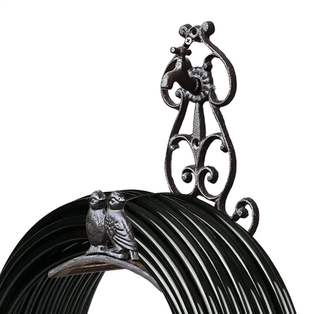 Retro Cast Iron Garden Hose Holder – Wall Mount Rack Garden Hose Holder PLUSH