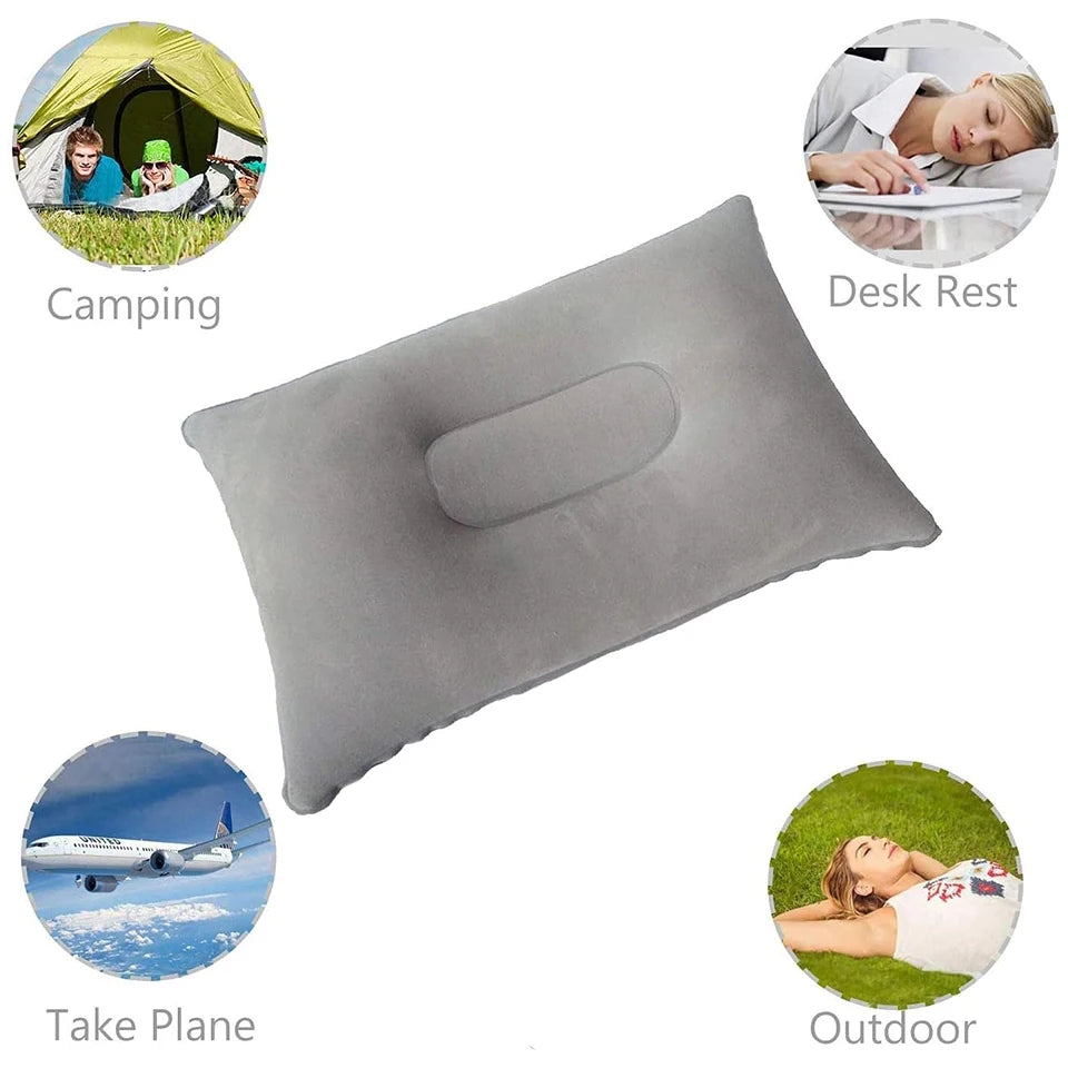 Inflatable Travel Pillow – Portable Neck & Lumbar Cushion Inflatable Travel Pillow PLUSH