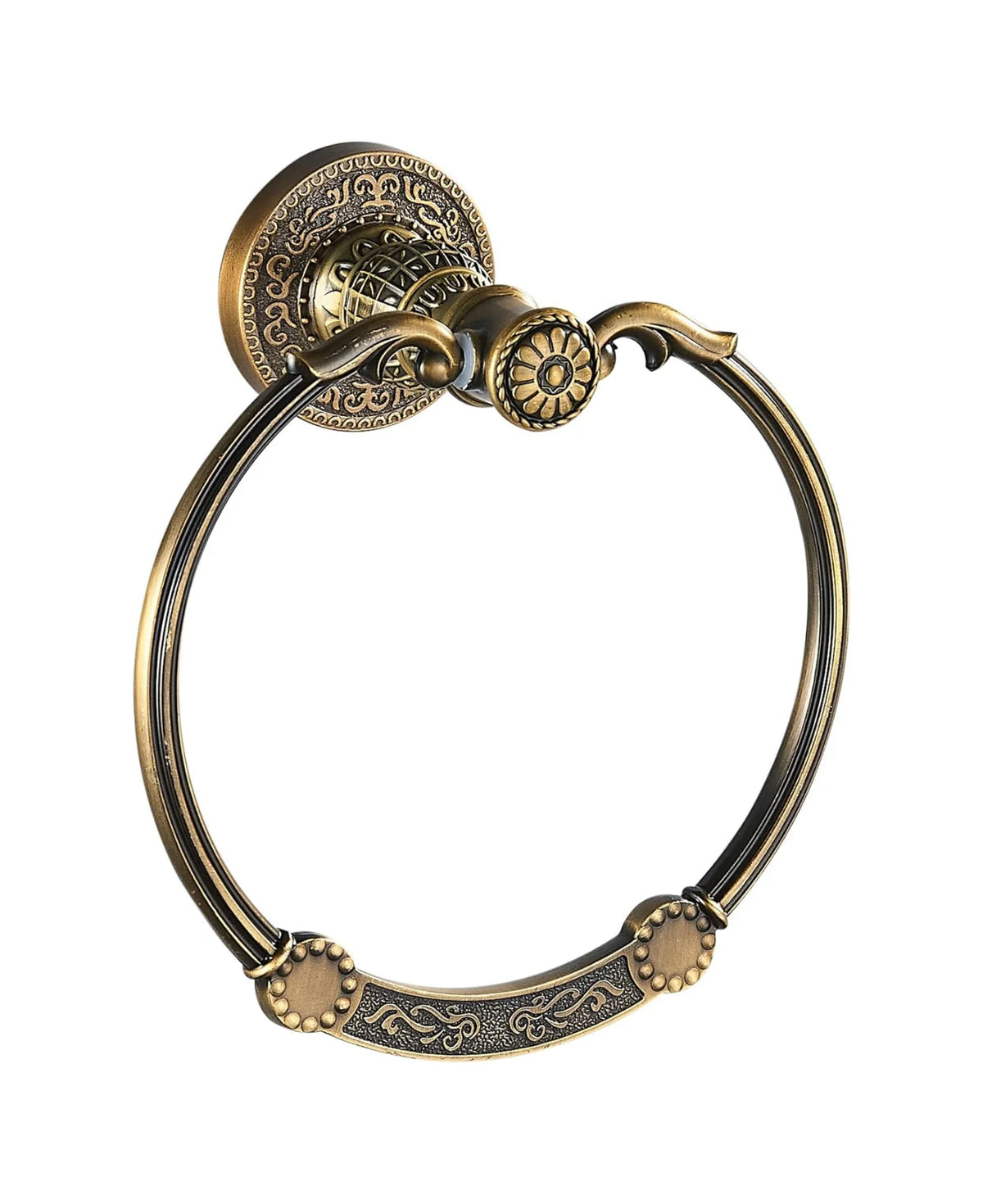 Wall Mounted Towel Ring – Black, Antique Bronze & Gold Bathroom Towel Ring PLUSH