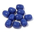 30pcs Barrel Glass Spacer Beads 10x8mm Multicolor DIY Jewelry Glass Spacer Beads PLUSH Deep Blue