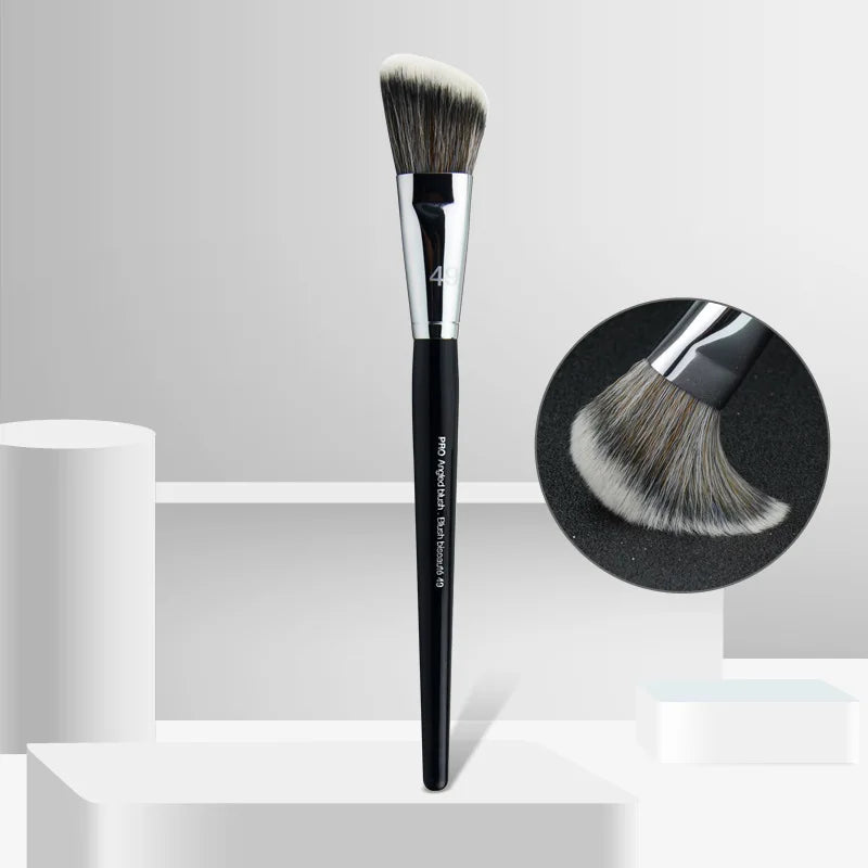 Angled Contouring Blush Brush – Cheekbone Sculpting Tool Contouring Makeup Brush PLUSH