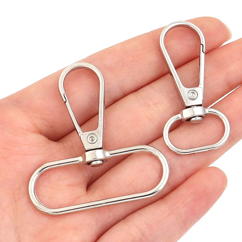 10pcs Zinc Alloy Swivel Snap Hook Lobster Clasp DIY Hardware Swivel Snap Hooks PLUSH
