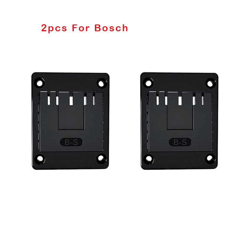 2pc 18V Battery Wall Mount Holder Rack – Makita Bosch Milwaukee Battery Wall Mount Holder PLUSH For Bosch China Mainland