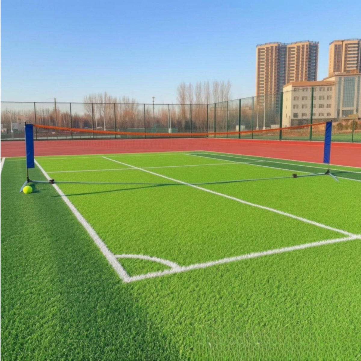 Heavy-Duty Sports Practice Net with Steel Frame & Metal Stand Sports Training Net PLUSH