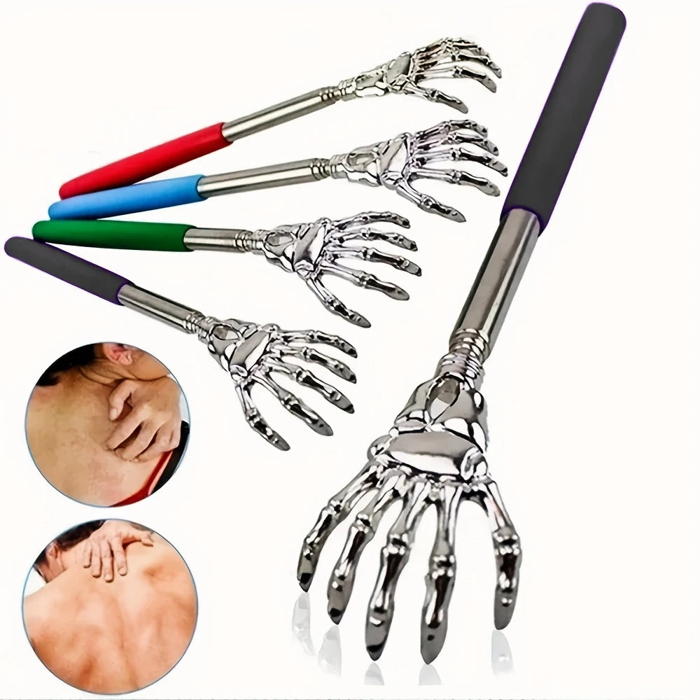 Telescoping Stainless Steel Back Scratcher – Human & Pets Back Scratcher PLUSH