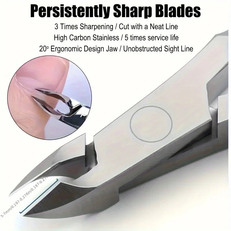 Stainless Steel Nail Clipper & Cuticle Scissor Manicure Set Nail Care Kit PLUSH
