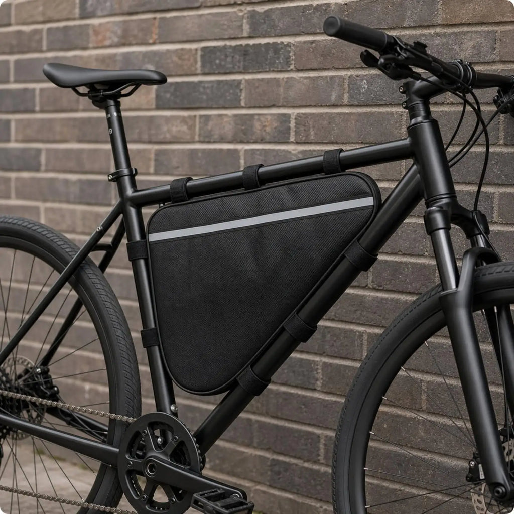 Waterproof Triangle Bike Frame Bag – Reflective & Cable Port Bike Frame Bag PLUSH