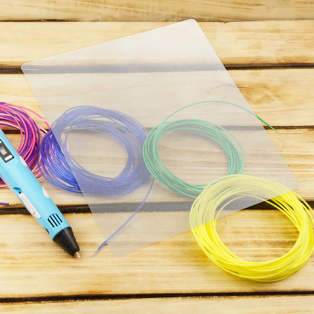 6Pcs Clear PVC 3D Pen Drawing Copy Boards & Sketch Mat Set 3D Pen Drawing Mat PLUSH