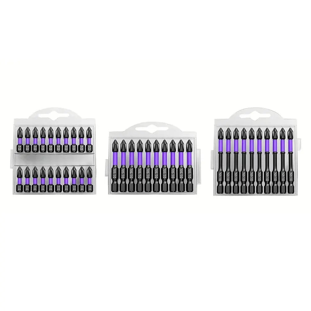 PH2 Magnetic Impact Drill Bits – Alloy Steel Screwdriver Set Impact Screwdriver Bits PLUSH