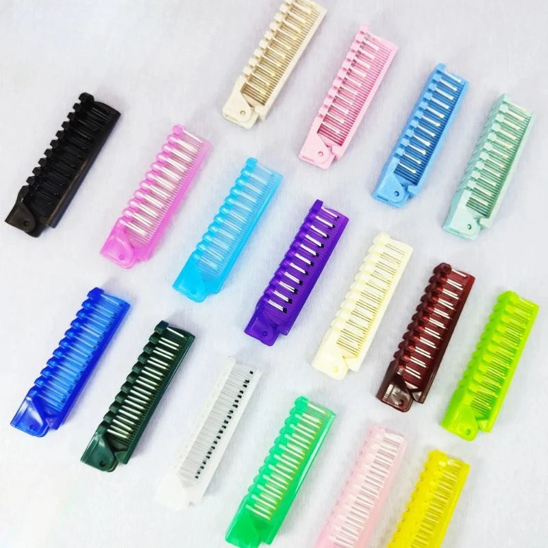 Portable Folding Hair Comb – Anti-Static Travel Comb Travel Hair Comb PLUSH
