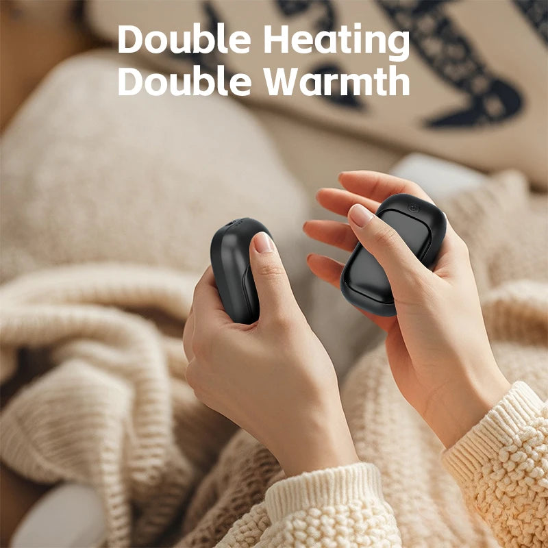 2-in-1 Hand Warmer Portable Heater | Black Pink White – PLUSH Electric Hand Warmer PLUSH