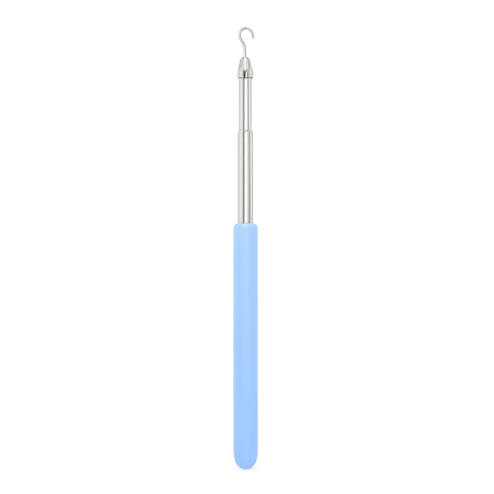Retractable Bracelet Fastener Helper Tool – Stainless Steel Jewelry Tool PLUSH Blue