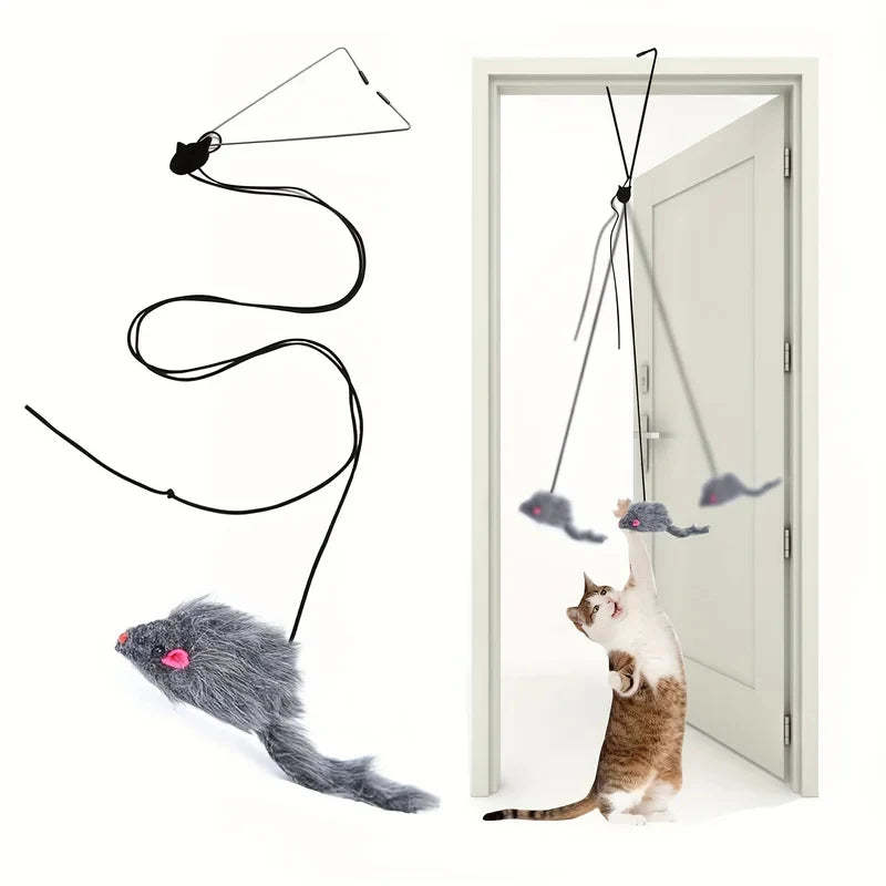 Door Hanging Cat Toy – Interactive Kitten Teaser Cat Toy PLUSH