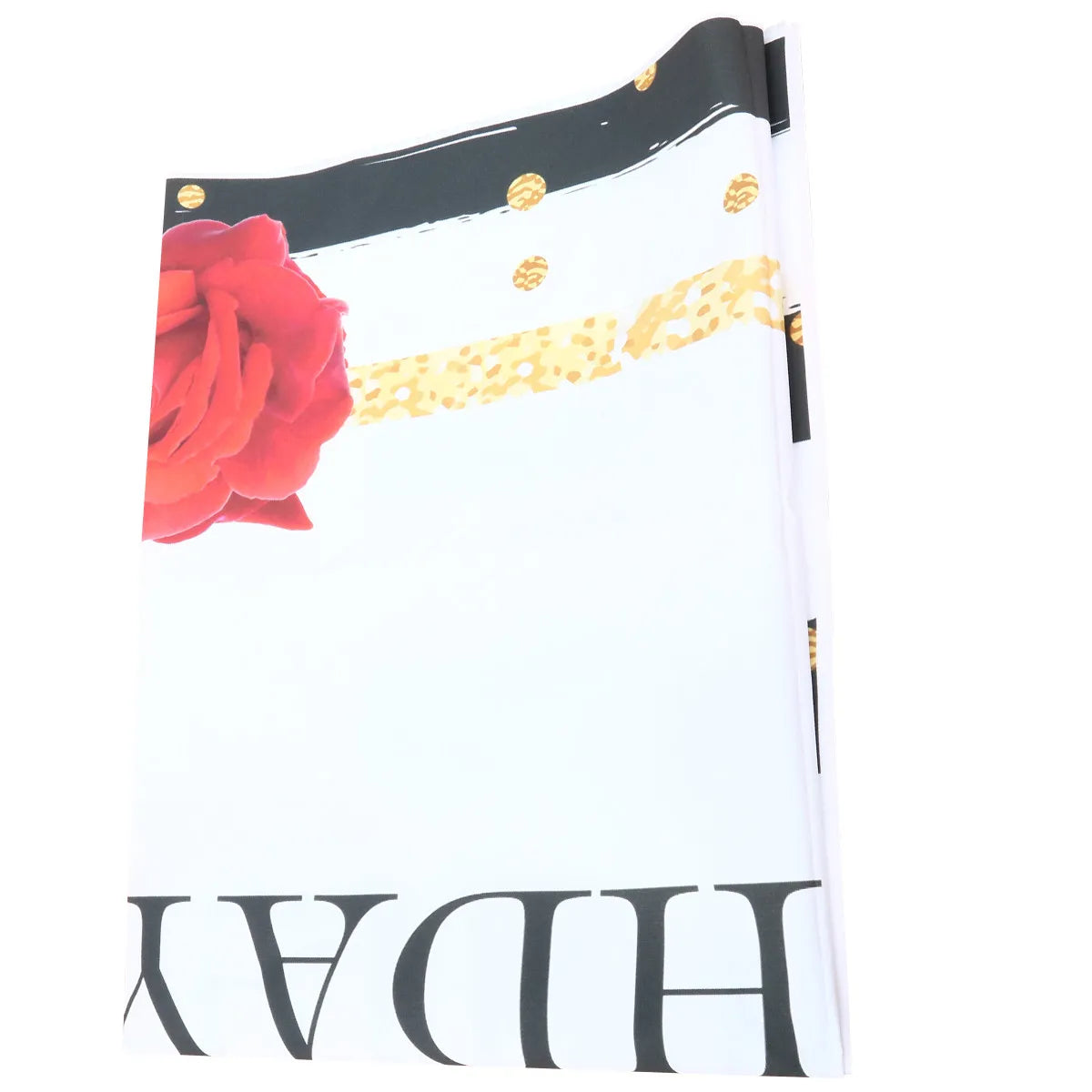 Red Rose Birthday Photography Backdrop – Party Background Cloth Photography Backdrop PLUSH