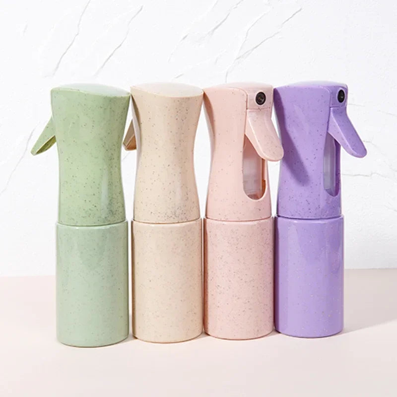 2-Pack 150ml Fine Mist Spray Bottles – Wheat Straw Refillable Hair Salon Spray Bottle PLUSH