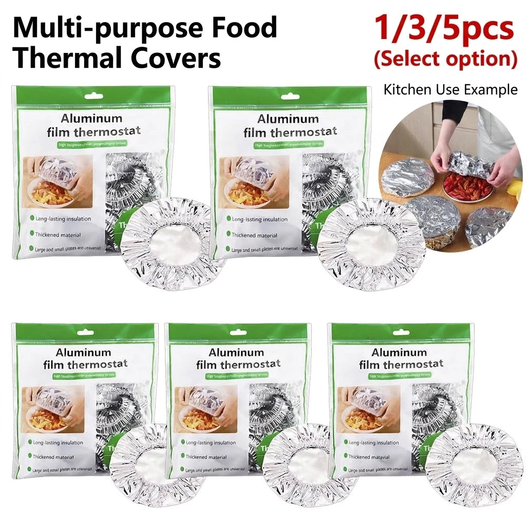 Reusable Aluminum Foil Food Covers | Heat Retention & Dustproof Food Cover Mat PLUSH
