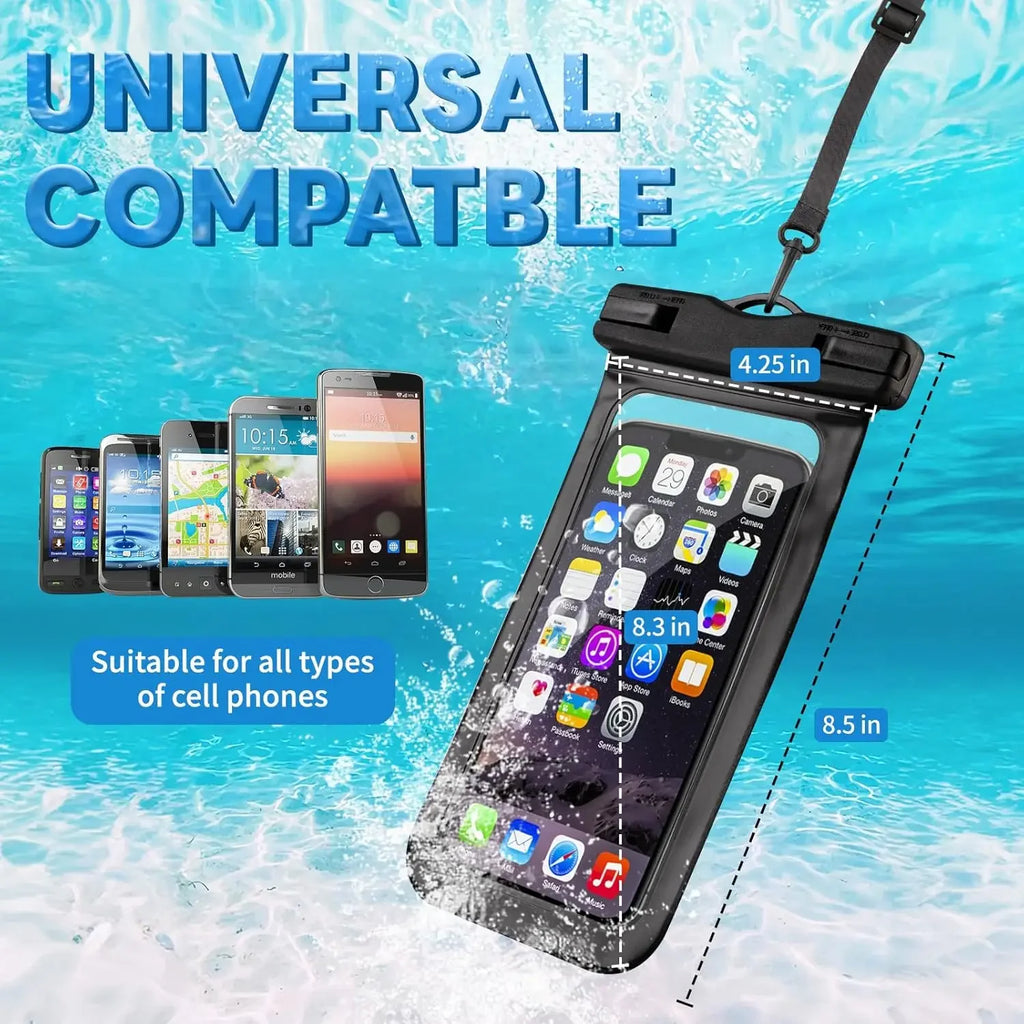 Floating Waterproof Phone Pouch – Dry Bag for Water Sports Waterproof Phone Pouch PLUSH
