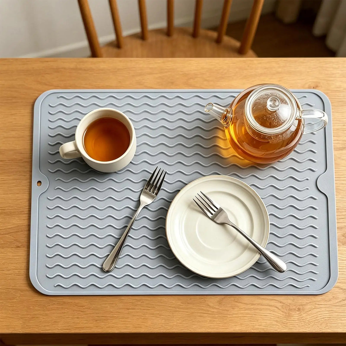 Extra Large Silicone Dish Drying Mat – Non-Slip & Heatproof Dish Drying Mat PLUSH