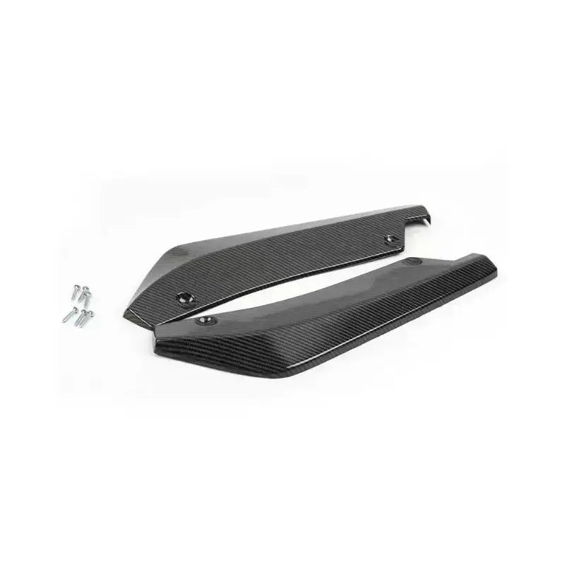 Universal Rear Bumper Lip Diffuser – Carbon Fiber Side Skirt Bumper Lip Diffuser PLUSH Carbon look