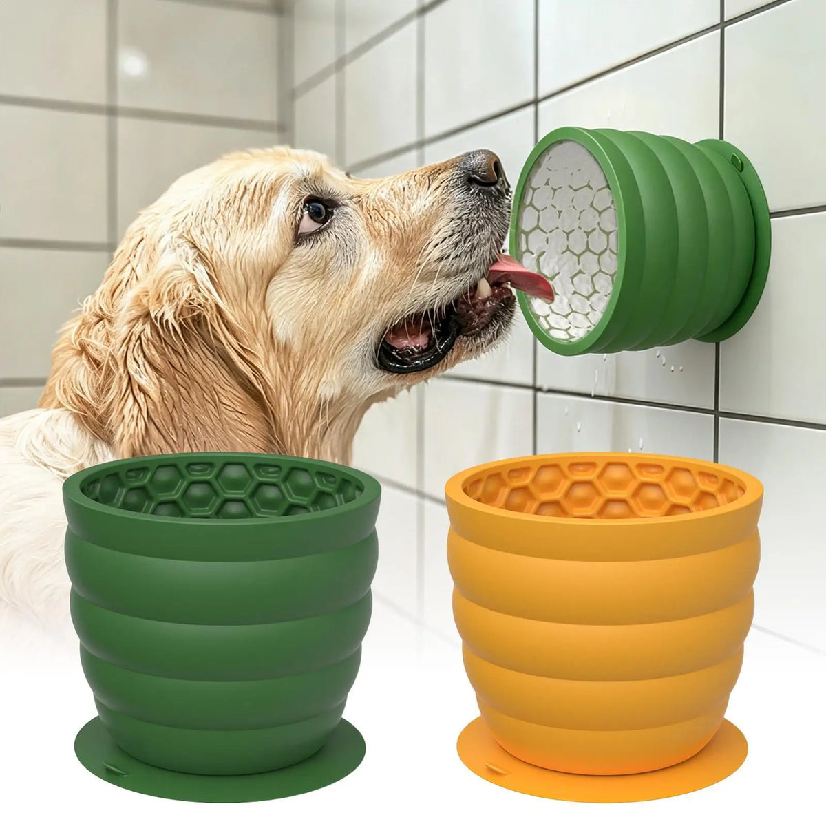 Silicone Slow Feeder Dog & Cat Bowl – Anti-Slip 500ml Slow Feeder Bowl PLUSH