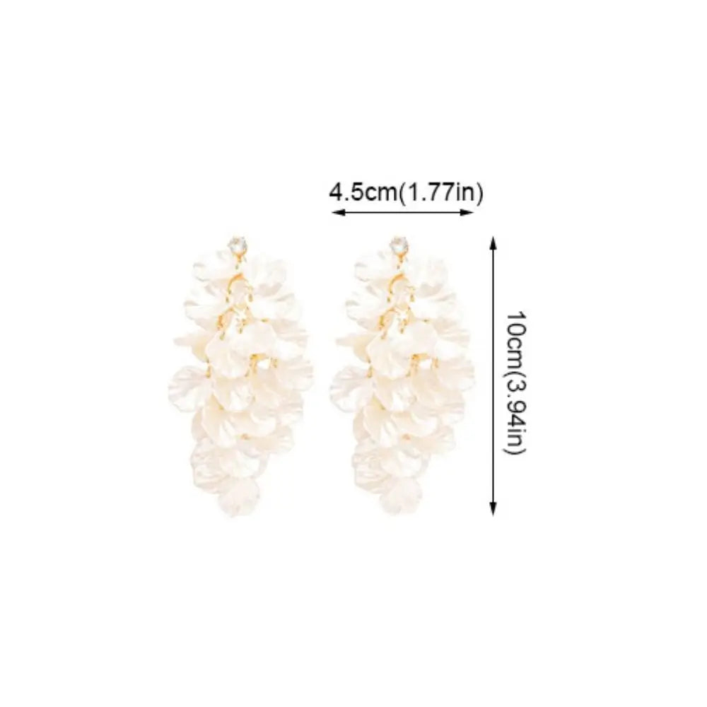 Vintage Petal Tassel Drop Earrings – Luxury Women's Jewelry Drop Earrings PLUSH